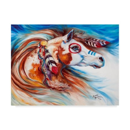 Marcia Baldwin 'Wind Of Thunder Indian War Horse' Canvas Art,24x32